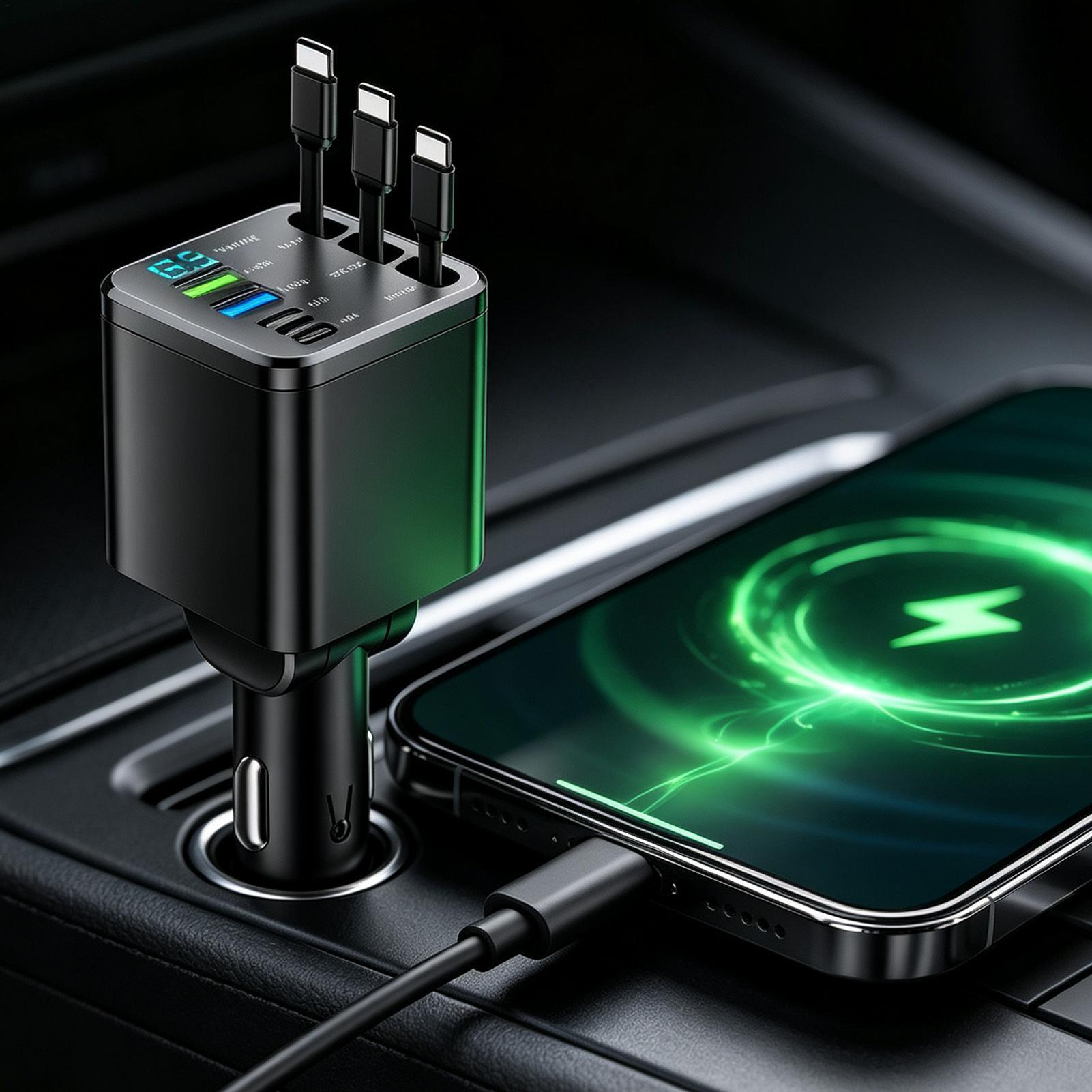 차량용 102W 고속 충전 스마트 디스플레이 어댑터,  - Car Charger 리뷰 및 가격